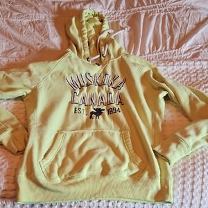 Muskoka Canada Lime Green Hooded Sweatshirt